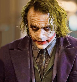 The Joker in The Dark Knight is portrayed by H...