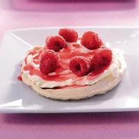 Pavlova aux framboises
