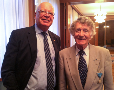 Franz Weber avec Milan St. Protić