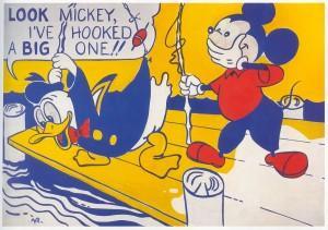 Look Mickey (1961) Huile sur toile