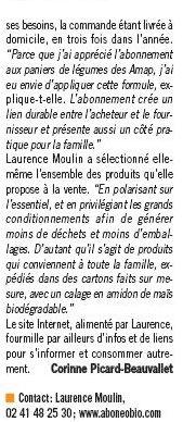 Aboneobio dans le journal d'Angers Loire Métropole