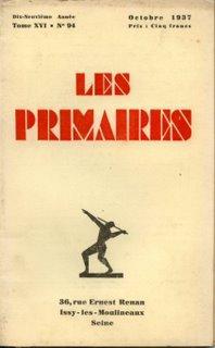 62 exemplaires vendus. Régis Messac. Les Primaires