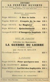 62 exemplaires vendus. Régis Messac. Les Primaires