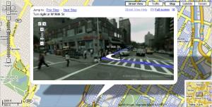 Google map street view s\'étend aux itinéraires