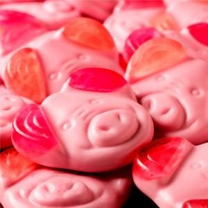 Percy Pig low.