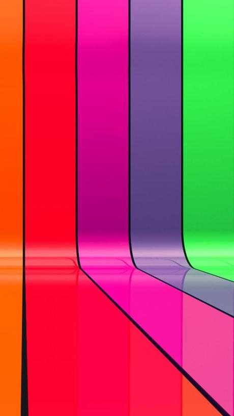 Rainbow Bars iPhone 5 Wallpaper