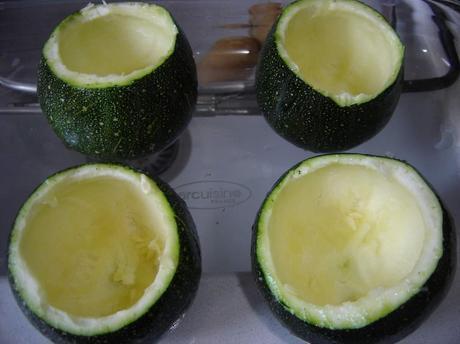 Courgettes rondes farcies