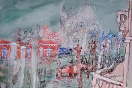 Kurt Moldovan aquarelliste autrichien du 20ème siècle