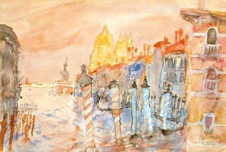 Kurt Moldovan aquarelliste autrichien du 20ème siècle