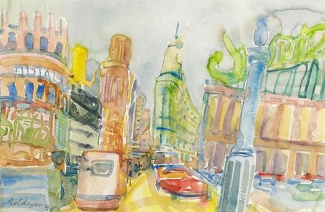 Kurt Moldovan aquarelliste autrichien du 20ème siècle