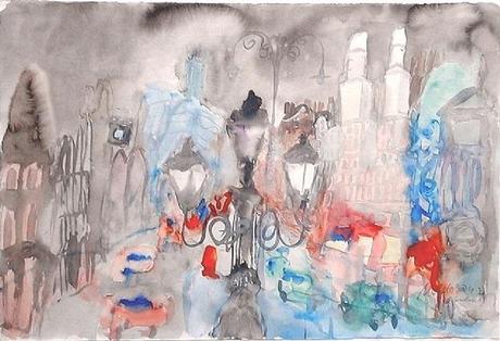 Kurt Moldovan aquarelliste autrichien du 20ème siècle