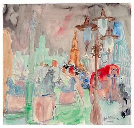 Kurt Moldovan aquarelliste autrichien du 20ème siècle