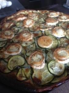 UNE RECETTE D’ETE : LA TARTE FINE AUX COURGETTES