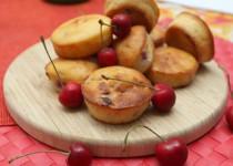 Muffins ricotta cerises
