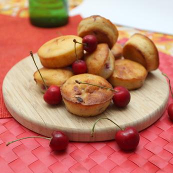 Muffins ricotta cerises