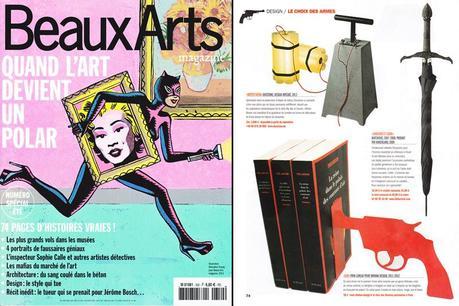 Serre-livres Gun dans Beaux Arts magazine