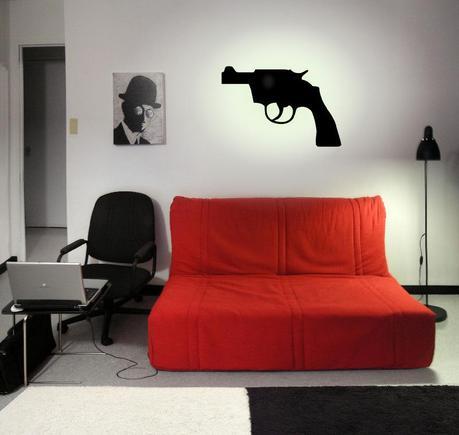 Applique lumineuse Gun