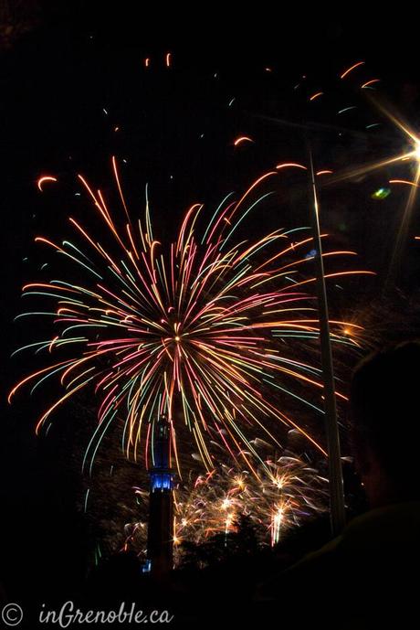 Fireworks Feu d'artifice Grenoble France Bastille Day 14 juillet