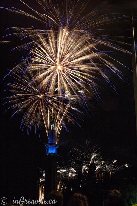 Fireworks Feu d'artifice Grenoble France Bastille Day 14 juillet