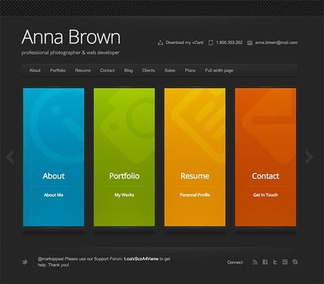Cascade - Thème WordPress CV