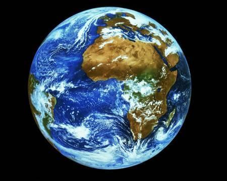 Vue de la Terre à une distance de 36.000 kilomètres (orbite géostationnaire). Depuis cette altitude, Hoasis sera capable d'obtenir des images d’un à cinq mètres de résolution.
