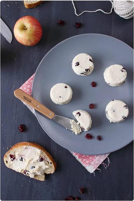 Fromage frais aux cranberries