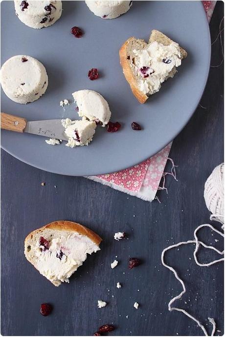 Fromage frais aux cranberries