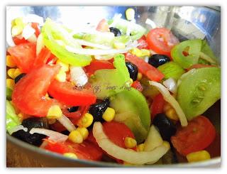 Salade de tomates simplissime et toute en couleurs