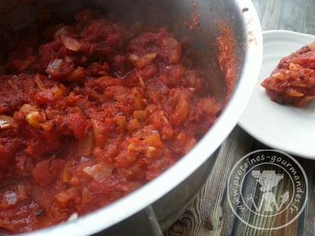 Sauce tomates {pour pizza}