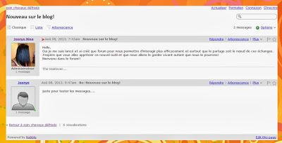 Du nouveau sur le blog: pour plus de partage et d'échanges!