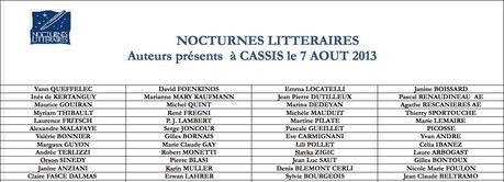 L’auteur Pascal Renaudineau participé nocturnes littéraires Cassis pour présenter roman 