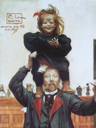 Brita et moi, aquarelle 1895