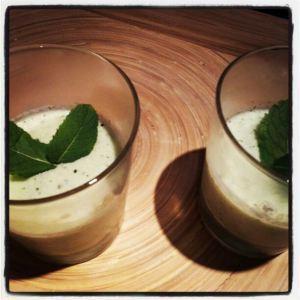 Gaspacho concombre/menthe (+ version Thermomix) gaspacho concombre