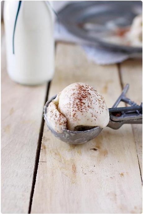 Glace à la banane et au fruit de la passion