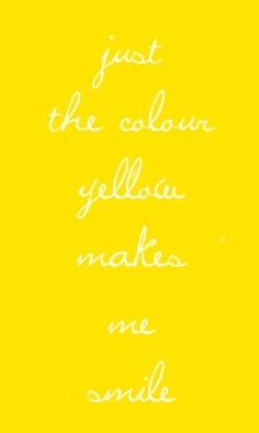#yellow makes me smile...