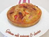 Gâteau salé chorizo poivrons
