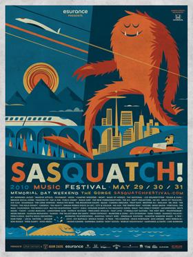 Sasquatch poster 2010 par Invisible Creature