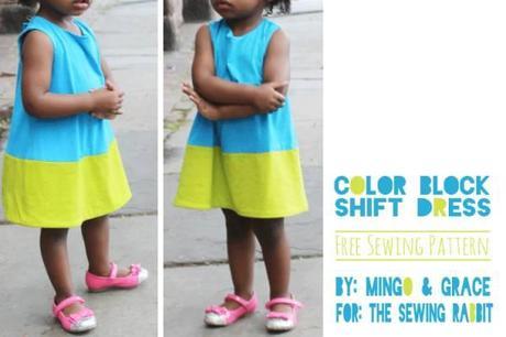 robe enfant colorblock DIY : une robe colorblock