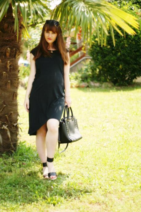 robe femme enceinte robe noire blogueuse mode