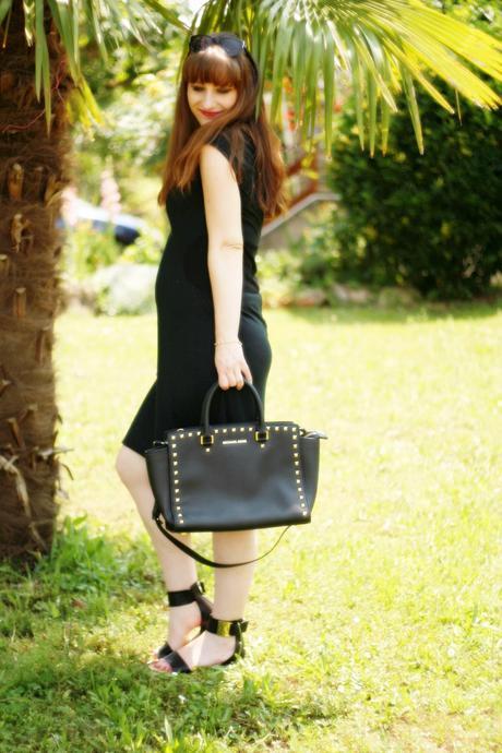 robe femme enceinte robe noire blogueuse mode