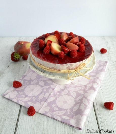 cheesecake fraises IG bas gelée cassis cranberries