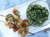 Noix jacques grillé pesto croûtons d’ail {sans lactose}