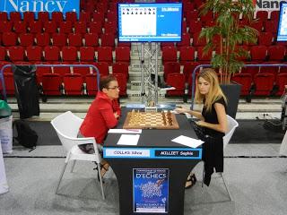 Echecs à Nancy : Silvia Collas 1-0 Sophie Milliet - Photo © FFE