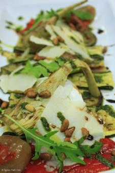 Le Chalet des îles Artichauts poivrade pimentos farcis au chevre frais 226x340