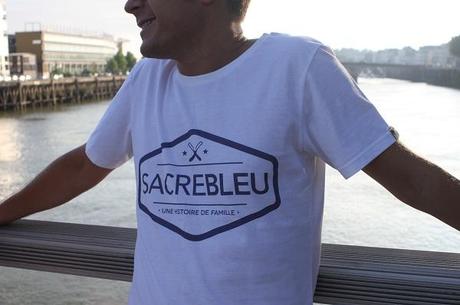 t-shirt blanc homme SACREBLEU