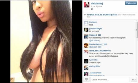 PHOTO Nicki Minaj et sa généreuse poitrine sur Instagram