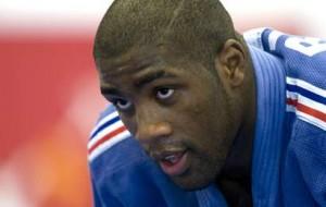 France's judo World Champion Teddy Riner attends a training session at Forges-les-Eaux