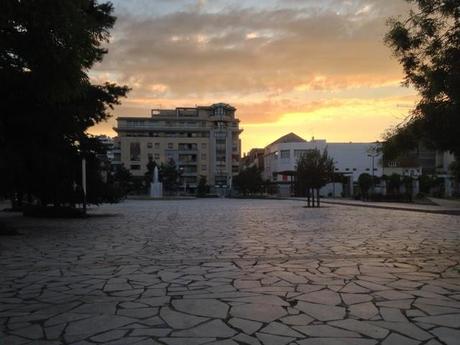 Le soleil se couche à Vichy