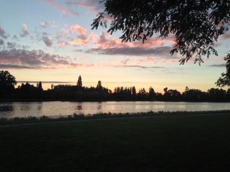 Le soleil se couche à Vichy