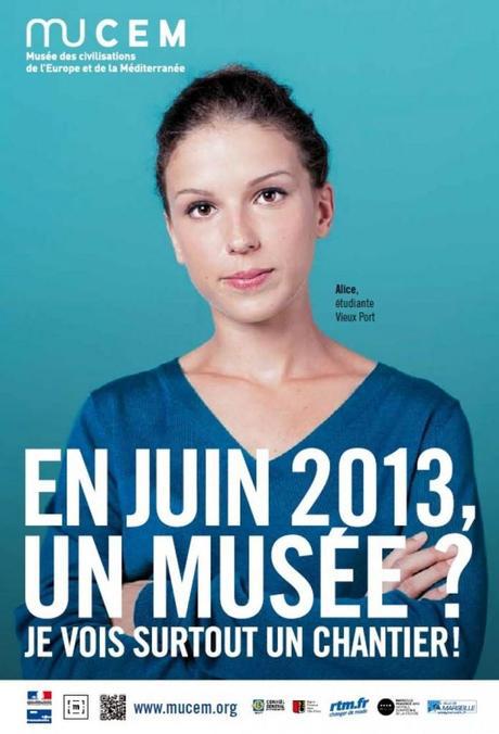 Campagne d'affichage Marseille avant lancement © Mucem